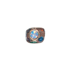 Decorated or Embellished Clay Beads 16004