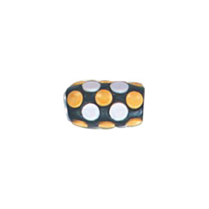 Decorated or Embellished Clay Beads 16017