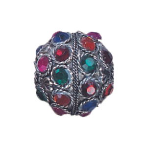 Hollow Engraved Fancy Metal Beads 17021