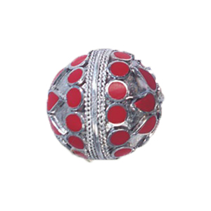 Hollow Engraved Fancy Metal Beads 17022