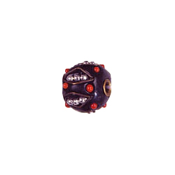 Decorated or Embellished Clay Beads 9453