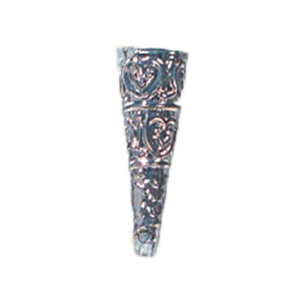 Hollow Metal Cone Beads stamped Metal sheet electroplated 16666