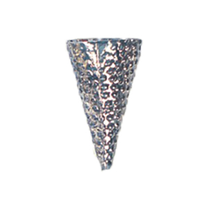 Hollow Metal Cone Beads stamped Metal sheet electroplated 16676