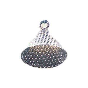 Hollow Metal Cone Beads stamped Metal sheet electroplated 16678