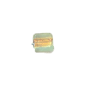 Gold foiled Glass Cabochons frosted 16854