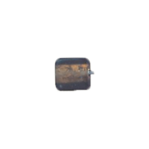 Gold foiled Glass Cabochons frosted 16855