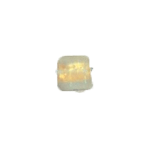 Gold foiled Glass Cabochons frosted 16869