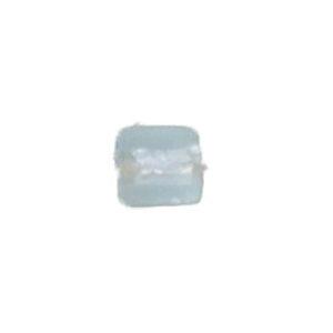 Silver foiled Glass Cabochons frosted 16953